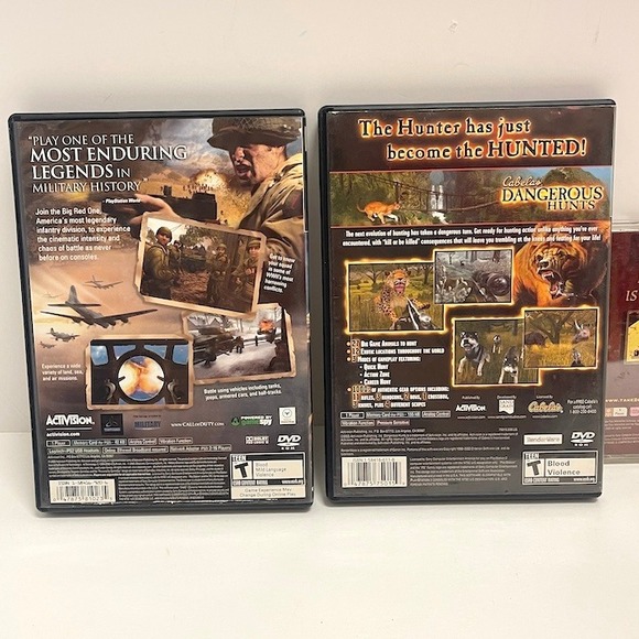 3 Vintage PS2 Ps1 Gems Call of Duty 2 Dangerous Hunts Dark Stone Untested - Picture 8 of 8